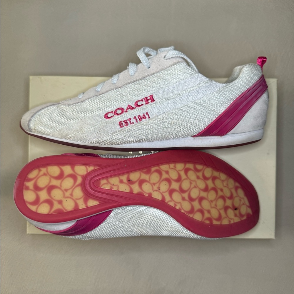 Women’s Coach Myla Nylon/Suede Sneaker - Size 9